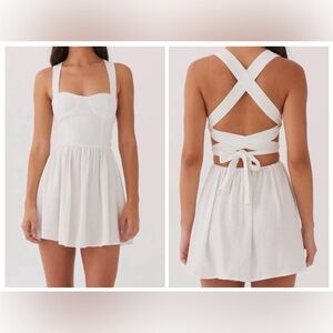 NWT Peppermayo Penelope Linen Mini Dress size 10